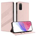 For Samsung Galaxy S20 FE 4G / 5G Embossed Multi-functional Wallet Retro Leather Phone Case(Pink) - 1