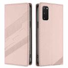 For Samsung Galaxy S20 FE 4G / 5G Embossed Multi-functional Wallet Retro Leather Phone Case(Pink) - 2