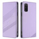 For Samsung Galaxy S20 FE 4G / 5G Embossed Multi-functional Wallet Retro Leather Phone Case(Light Purple) - 2
