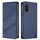 For Samsung Galaxy S20 FE 4G / 5G Embossed Multi-functional Wallet Retro Leather Phone Case(Dark Blue) - 2
