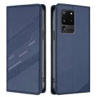 For Samsung Galaxy S20 Ultra Embossed Multi-functional Wallet Retro Leather Phone Case(Dark Blue) - 2
