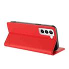 For Samsung Galaxy S21 5G Embossed Multi-functional Wallet Retro Leather Phone Case(Red) - 3