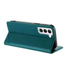 For Samsung Galaxy S21 5G Embossed Multi-functional Wallet Retro Leather Phone Case(Dark Green) - 3