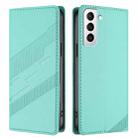 For Samsung Galaxy S21+ 5G Embossed Multi-functional Wallet Retro Leather Phone Case(Mint Green) - 2