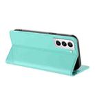 For Samsung Galaxy S21+ 5G Embossed Multi-functional Wallet Retro Leather Phone Case(Mint Green) - 3