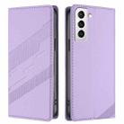 For Samsung Galaxy S21+ 5G Embossed Multi-functional Wallet Retro Leather Phone Case(Light Purple) - 2