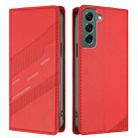 For Samsung Galaxy S22+ 5G Embossed Multi-functional Wallet Retro Leather Phone Case(Red) - 2