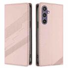 For Samsung Galaxy S23 FE 5G Embossed Multi-functional Wallet Retro Leather Phone Case(Pink) - 2