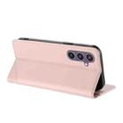 For Samsung Galaxy S23 FE 5G Embossed Multi-functional Wallet Retro Leather Phone Case(Pink) - 3