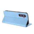 For Samsung Galaxy S23 FE 5G Embossed Multi-functional Wallet Retro Leather Phone Case(Light Blue) - 3