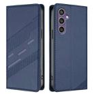 For Samsung Galaxy S23 FE 5G Embossed Multi-functional Wallet Retro Leather Phone Case(Dark Blue) - 2