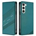 For Samsung Galaxy S23+ 5G Embossed Multi-functional Wallet Retro Leather Phone Case(Dark Green) - 2