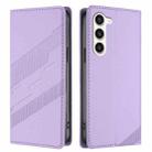For Samsung Galaxy S23+ 5G Embossed Multi-functional Wallet Retro Leather Phone Case(Light Purple) - 2