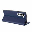For Samsung Galaxy S23+ 5G Embossed Multi-functional Wallet Retro Leather Phone Case(Dark Blue) - 3