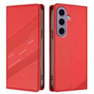 For Samsung Galaxy S24 5G Embossed Multi-functional Wallet Retro Leather Phone Case(Red) - 2
