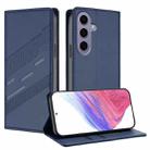 For Samsung Galaxy S24 5G Embossed Multi-functional Wallet Retro Leather Phone Case(Dark Blue) - 1