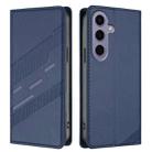 For Samsung Galaxy S24 5G Embossed Multi-functional Wallet Retro Leather Phone Case(Dark Blue) - 2
