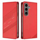 For Samsung Galaxy S24+ 5G Embossed Multi-functional Wallet Retro Leather Phone Case(Red) - 2