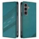 For Samsung Galaxy S24+ 5G Embossed Multi-functional Wallet Retro Leather Phone Case(Dark Green) - 2