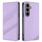 For Samsung Galaxy S24+ 5G Embossed Multi-functional Wallet Retro Leather Phone Case(Light Purple) - 2