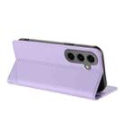 For Samsung Galaxy S24+ 5G Embossed Multi-functional Wallet Retro Leather Phone Case(Light Purple) - 3