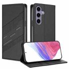 For Samsung Galaxy S24 FE 5G Embossed Multi-functional Wallet Retro Leather Phone Case(Black) - 1