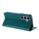 For Samsung Galaxy S24 FE 5G Embossed Multi-functional Wallet Retro Leather Phone Case(Dark Green) - 3