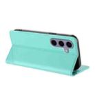 For Samsung Galaxy S24 FE 5G Embossed Multi-functional Wallet Retro Leather Phone Case(Mint Green) - 3