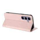 For Samsung Galaxy S24 FE 5G Embossed Multi-functional Wallet Retro Leather Phone Case(Pink) - 3