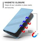 For Samsung Galaxy S24 FE 5G Embossed Multi-functional Wallet Retro Leather Phone Case(Light Blue) - 4