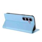 For Samsung Galaxy S24 FE 5G Embossed Multi-functional Wallet Retro Leather Phone Case(Light Blue) - 7