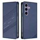 For Samsung Galaxy S24 FE 5G Embossed Multi-functional Wallet Retro Leather Phone Case(Dark Blue) - 2