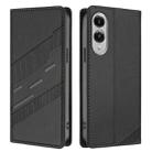 For Samsung Galaxy S25 Edge 5G Embossed Multi-functional Wallet Retro Leather Phone Case(Black) - 2