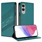 For Samsung Galaxy S25 Edge 5G Embossed Multi-functional Wallet Retro Leather Phone Case(Dark Green) - 1