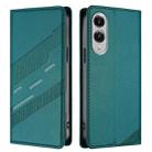 For Samsung Galaxy S25 Edge 5G Embossed Multi-functional Wallet Retro Leather Phone Case(Dark Green) - 2