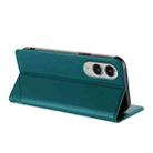 For Samsung Galaxy S25 Edge 5G Embossed Multi-functional Wallet Retro Leather Phone Case(Dark Green) - 3
