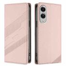For Samsung Galaxy S25 Edge 5G Embossed Multi-functional Wallet Retro Leather Phone Case(Pink) - 2