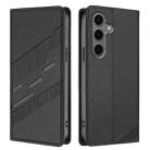 For Samsung Galaxy S25+ 5G Embossed Multi-functional Wallet Retro Leather Phone Case(Black) - 2