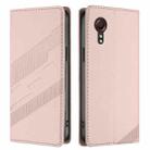 For Samsung Galaxy XCover 5 Embossed Multi-functional Wallet Retro Leather Phone Case(Pink) - 2