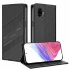 For Samsung Galaxy XCover6 Pro Embossed Multi-functional Wallet Retro Leather Phone Case(Black) - 1
