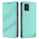 For Samsung Galaxy XCover 7 Pro Embossed Multi-functional Wallet Retro Leather Phone Case(Mint Green) - 2