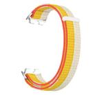 For Huawei Band 10 / 9 / 8 Metal Connector Nylon Loop Hook and Loop Fastener Watch Band(Millet White) - 3