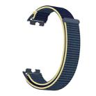 For Huawei Band 10 / 9 / 8 Plastic Connector Nylon Loop Hook and Loop Fastener Watch Band(Ice Blue) - 3