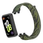 For Huawei Band 10 / 9 / 8 Plastic Connector Nylon Loop Hook and Loop Fastener Watch Band(Camouflage Green) - 2