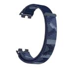 For Huawei Band 10 / 9 / 8 Plastic Connector Nylon Loop Hook and Loop Fastener Watch Band(Quiet Blue) - 3