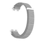 For Huawei Band 10 / 9 / 8 Plastic Connector Nylon Loop Hook and Loop Fastener Watch Band(Sky Grey) - 3