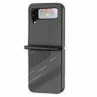 For Samsung Galaxy Z Flip4 5G Embossed Multi-functional Wallet Retro Leather Phone Case(Black) - 2