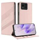 For Asus Zenfone 11 Ultra Embossed Multi-functional Wallet Retro Leather Phone Case(Pink) - 1