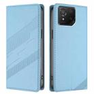 For Asus ROG Phone 8 Embossed Multi-functional Wallet Retro Leather Phone Case(Light Blue) - 2