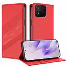 For Asus ROG Phone 8 Pro Embossed Multi-functional Wallet Retro Leather Phone Case(Red) - 1
